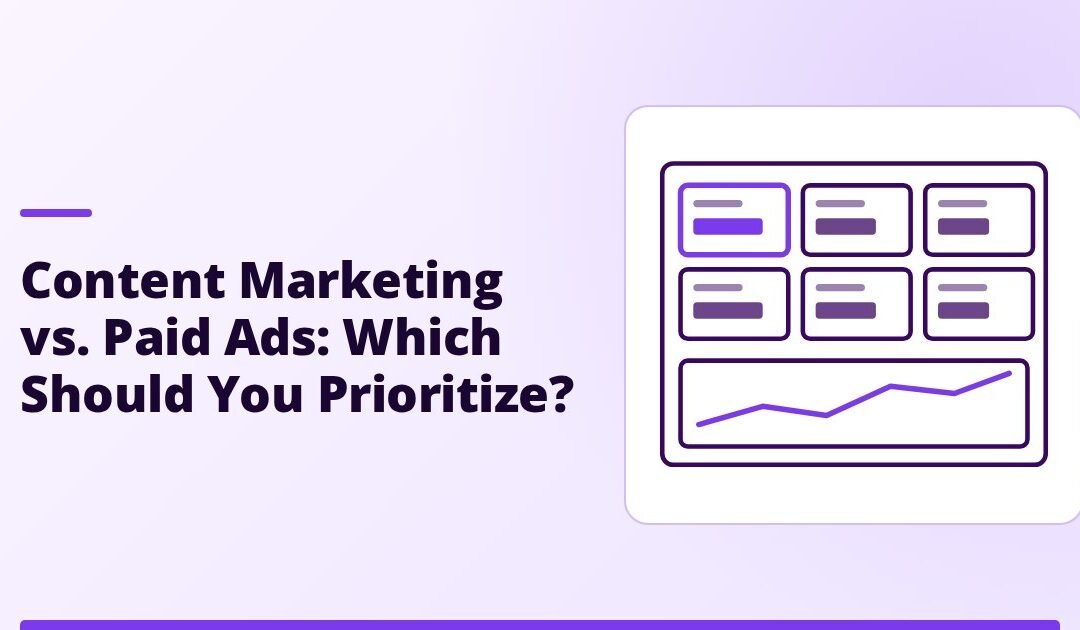 Content Marketing vs. Paid Ads: Which Should You Prioritize?